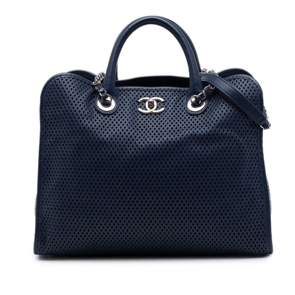 Pre-Loved Chanel Perforated Calfskin Up In The Air Tote